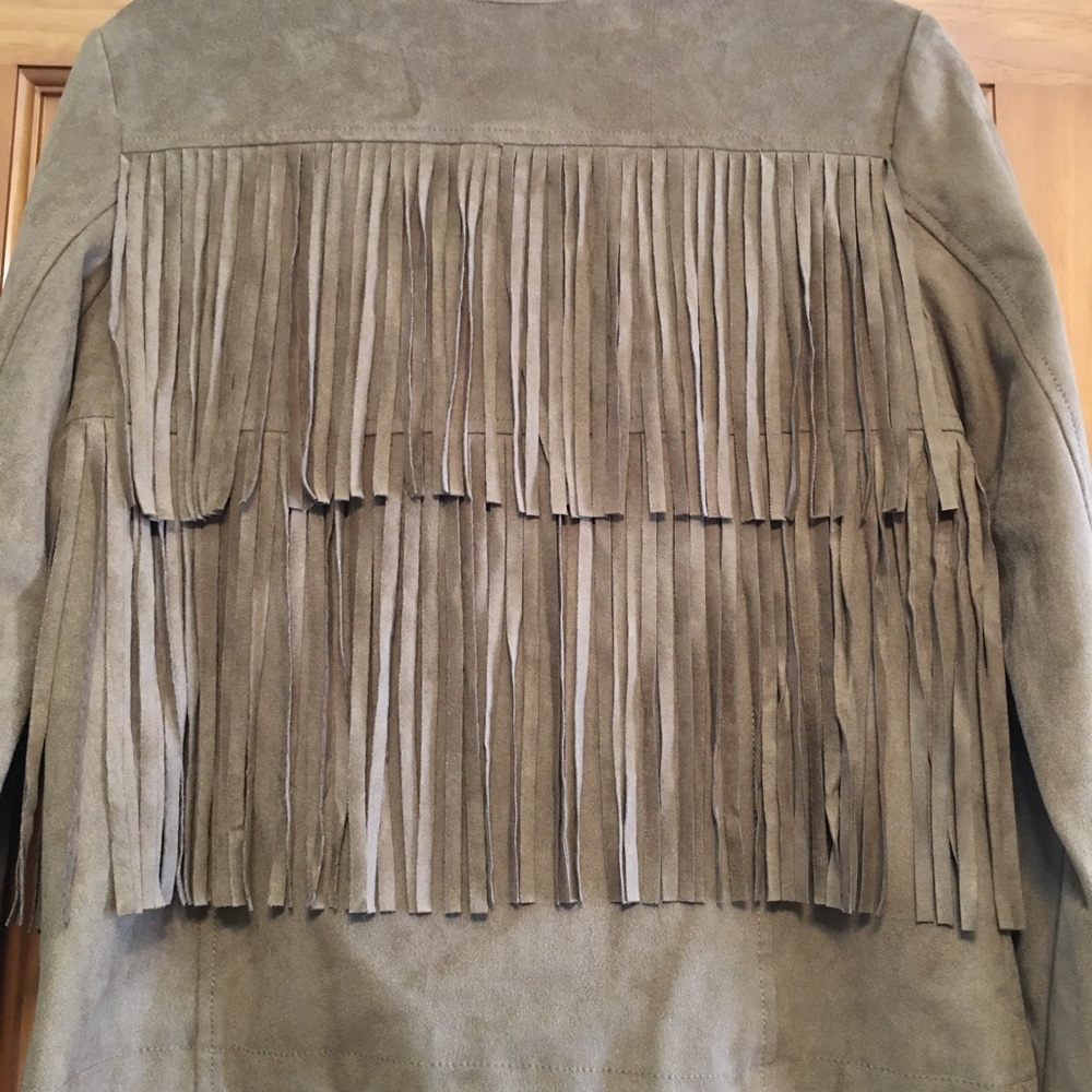 a.n.a. Fringed Bohemian Moto Jacket - Picture 3 of 8